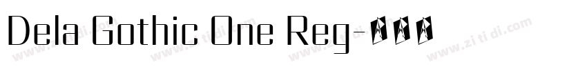 Dela Gothic One Reg字体转换